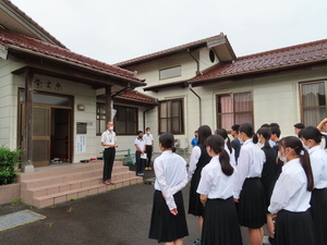 紫雲寮避難訓練